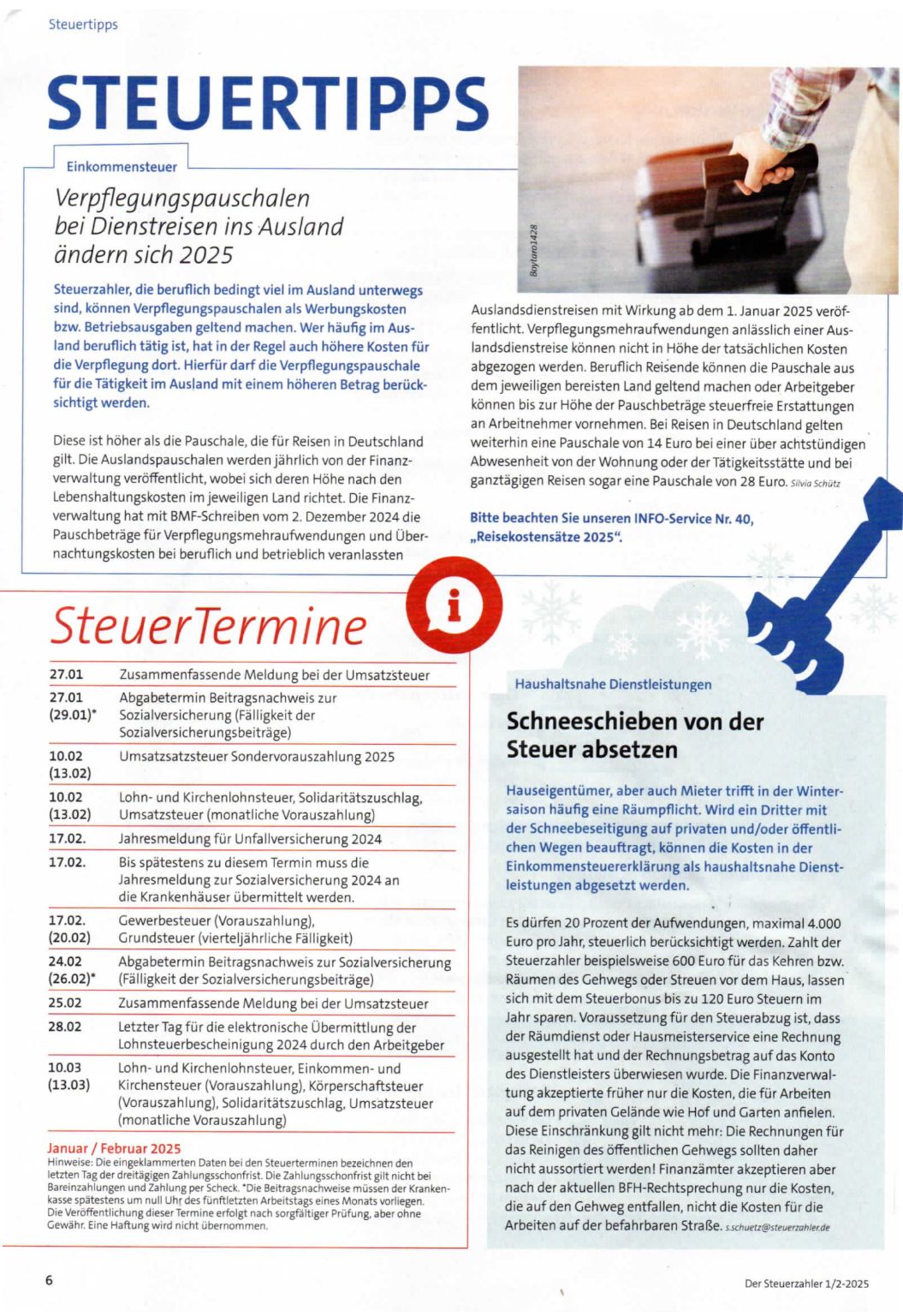 Quelle Text: Der Steuerzahler 1 / 2 -2025