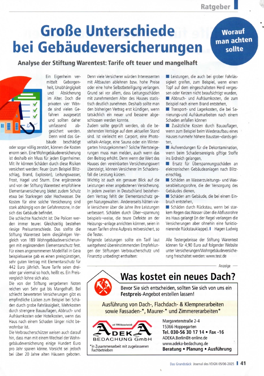 unterschiede gebaeudeversicherung